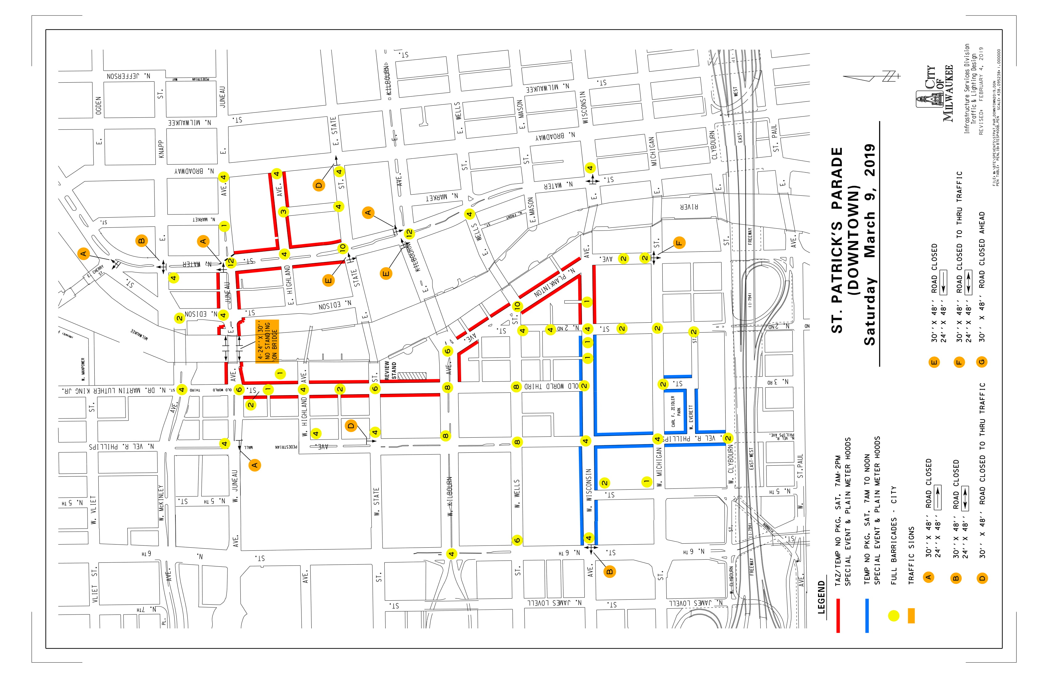 road closures belfast st paddys day