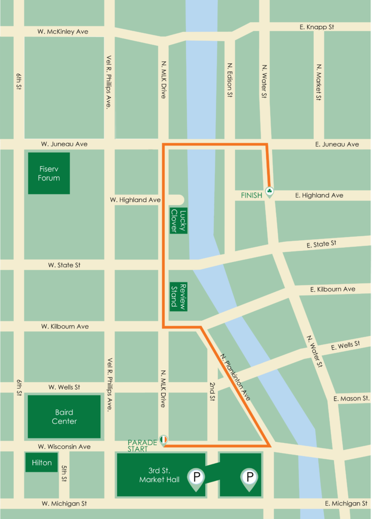 Parking & Street Closures – St. Patrick's Day Parade